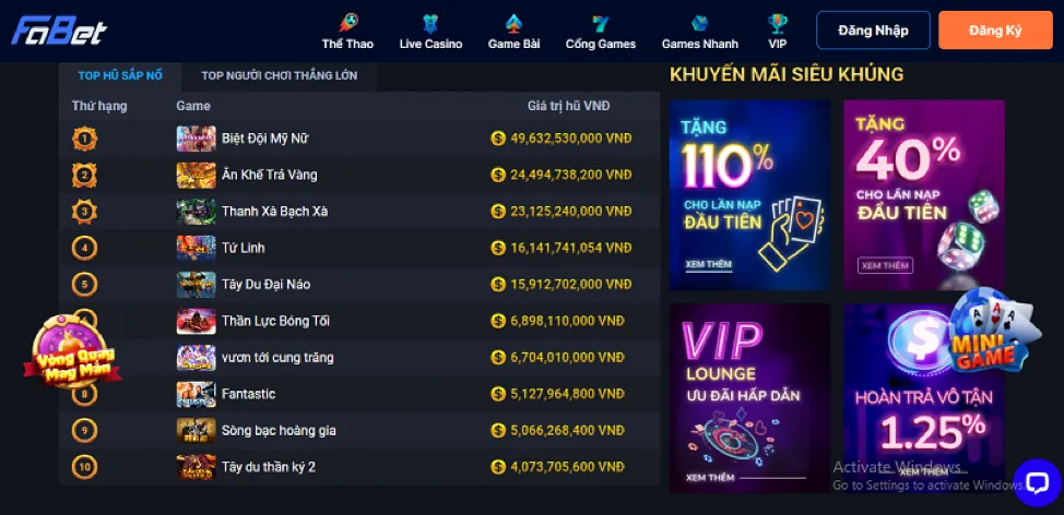 Banner kêu gọi hành động đăng ký qh888