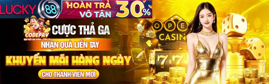 Banner khuyến mãi nổ hũ QH888 với các ưu đãi hấp dẫn